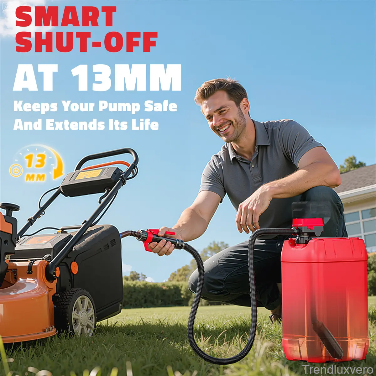 Cordless Fuel Transfer Pump for Dewalt 20V & Milwaukee 18V Batteries – 3.2 GPM Portable Gas, Diesel & Oil Transfer Pump