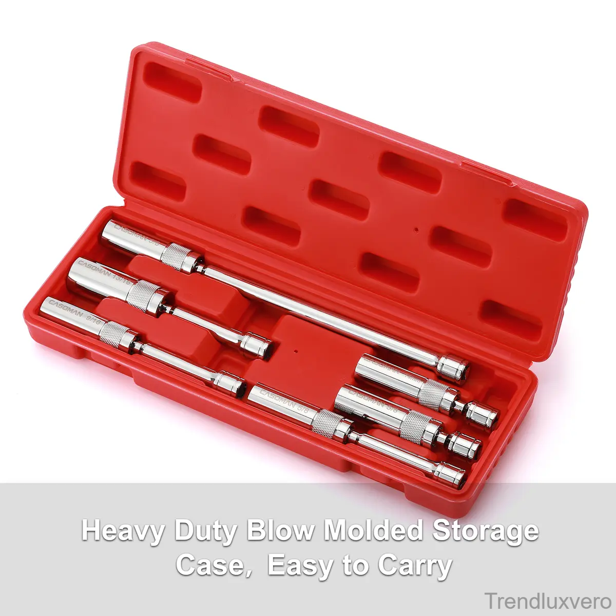 6PCS Magnetic Swivel Spark Plug Socket Set – 3/8" Drive Thin Wall, 12-Point CR-V Steel