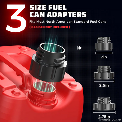 Cordless Fuel Transfer Pump for Dewalt 20V & Milwaukee 18V Batteries – 3.2 GPM Portable Gas, Diesel & Oil Transfer Pump